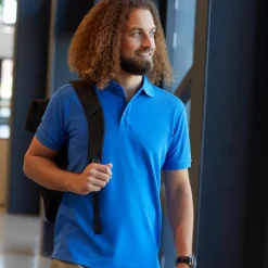 Outlet GEYSER by ID Herre Polo - Kongeblå