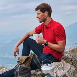 Discount GEYSER by ID Herre Polo - Rød