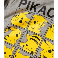 Online Guppy Alex Pokémon Pikachu Børne T-shirt - Grey Melange