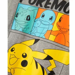 Outlet Guppy Alex Pokémon Pikachu Børne T-shirt - Grey Melange/ Multi Print