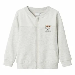 Clearance Guppy Helmer Børne Cardigan - Light Grey Melange