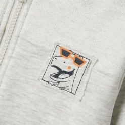 Clearance Guppy Helmer Børne Cardigan - Light Grey Melange