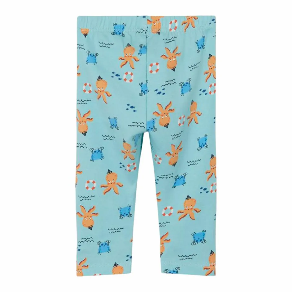 Clearance Guppy Hoati Drenge Leggings - Canal Blue
