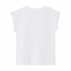 Clearance Guppy Hurry Pige T-shirt m. glimmer - Bright White