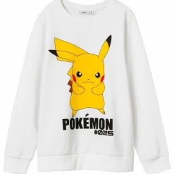 Clearance Guppy Pokémon Pikachu Børne Sweatshirt - White Alyssum
