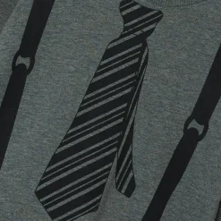 Outlet Guppy Raniel Drenge Langærmet t-shirt - Dark Grey Melange