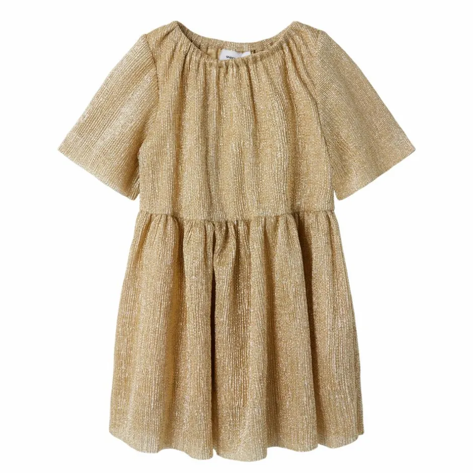 Best Guppy Ria Pige Kjole m. glimmer - Gold Colour