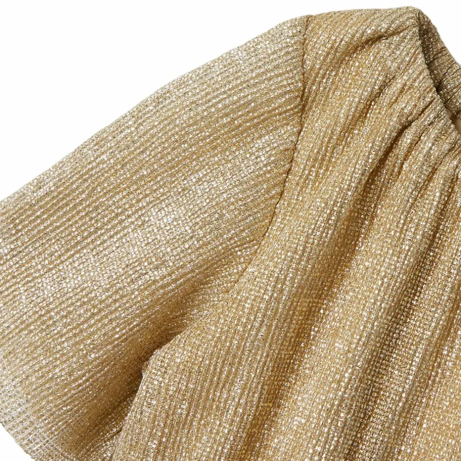 Best Guppy Ria Pige Kjole m. glimmer - Gold Colour