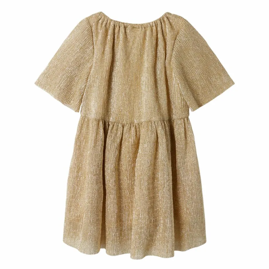 Best Guppy Ria Pige Kjole m. glimmer - Gold Colour