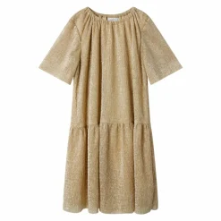 Clearance Guppy Ria Pige Kjole m. glimmer - Gold Colour