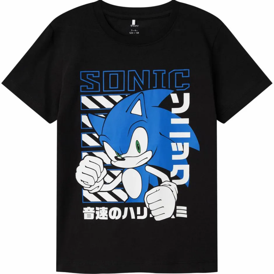 Clearance Guppy Sonic Drenge T-shirt - Black