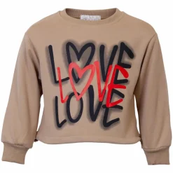 Best Happy Star Pige Sweatshirt - Beige