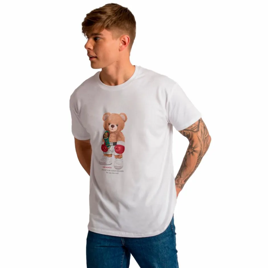 Online Hedrix Herre T-shirt - Hvid