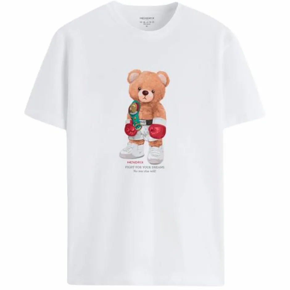 Online Hedrix Herre T-shirt - Hvid