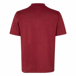 Clearance ID Active Herre Polo - Mørk rød melange