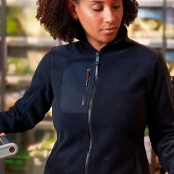 ID Bonded Dame Fleecejakke - Navy