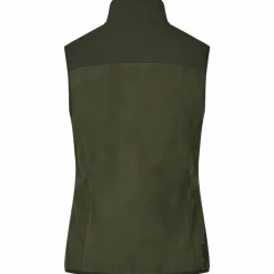 Discount ID Bonded Dame Vest m. fleece - Oliven