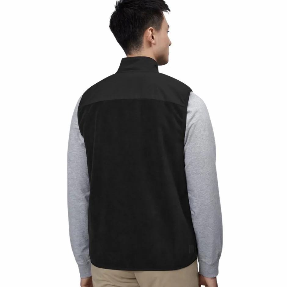 Best ID Bonded Herre Vest m. fleece - Sort