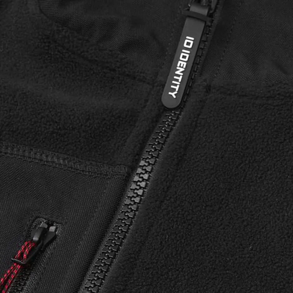 Best ID Bonded Herre Vest m. fleece - Sort