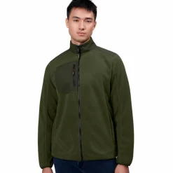Outlet ID Herre Fleecejakke - Oliven