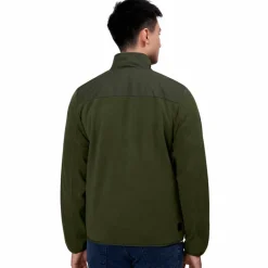 Outlet ID Herre Fleecejakke - Oliven