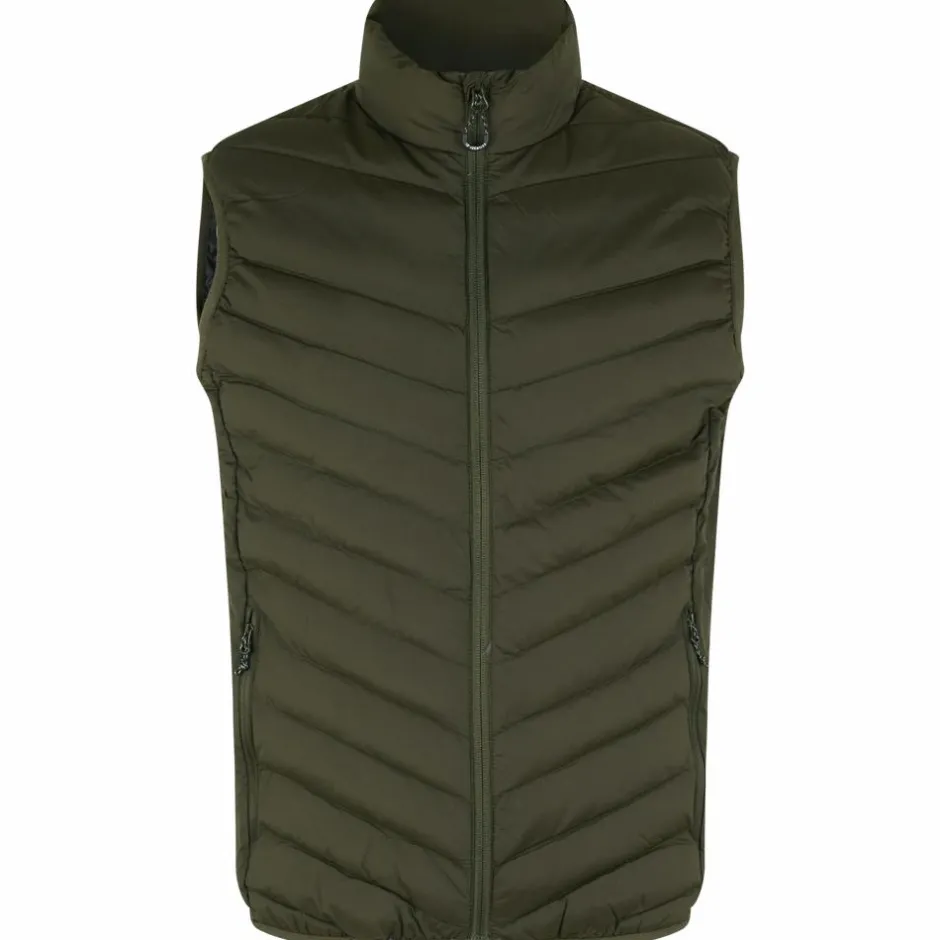 Best ID Herre Vest m. stretch - Oliven