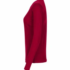 Online ID Interlock Dame Langærmet t-shirt - Rød