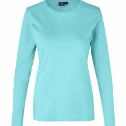 Discount ID Interlock Dame Langærmet t-shirt - Mint