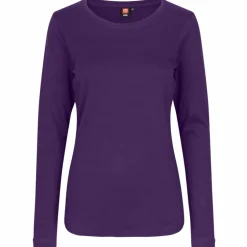 Clearance ID Interlock Dame Langærmet t-shirt - Lilla