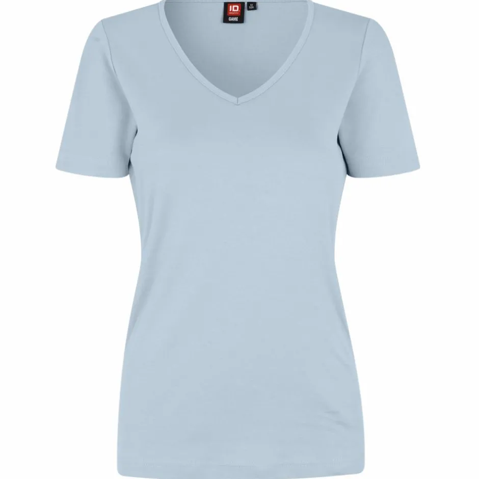 New ID Interlock Dame T-shirt - Light Blue