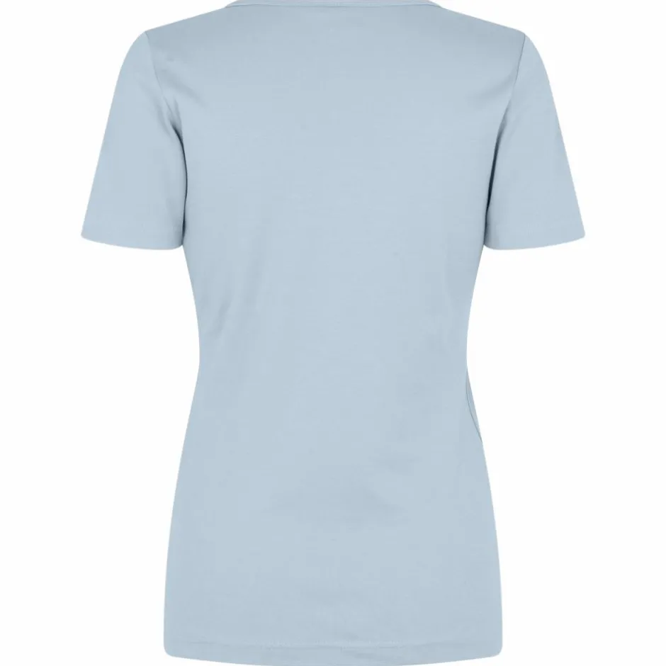 New ID Interlock Dame T-shirt - Light Blue