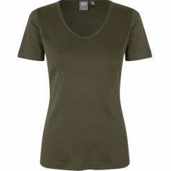 ID Interlock Dame T-shirt - Oliven