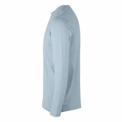 Clearance ID Interlock Herre Langærmet t-shirt - Lys Blå