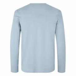 Clearance ID Interlock Herre Langærmet t-shirt - Lys Blå