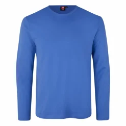 Discount ID Interlock Herre Langærmet t-shirt - Azur