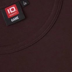 Outlet ID Interlock Herre Langærmet t-shirt - Mørk Bordeaux
