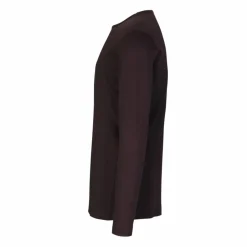 Outlet ID Interlock Herre Langærmet t-shirt - Mørk Bordeaux