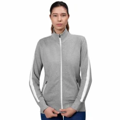 Clearance ID Kontrast Dame Cardigan - Grey Melange
