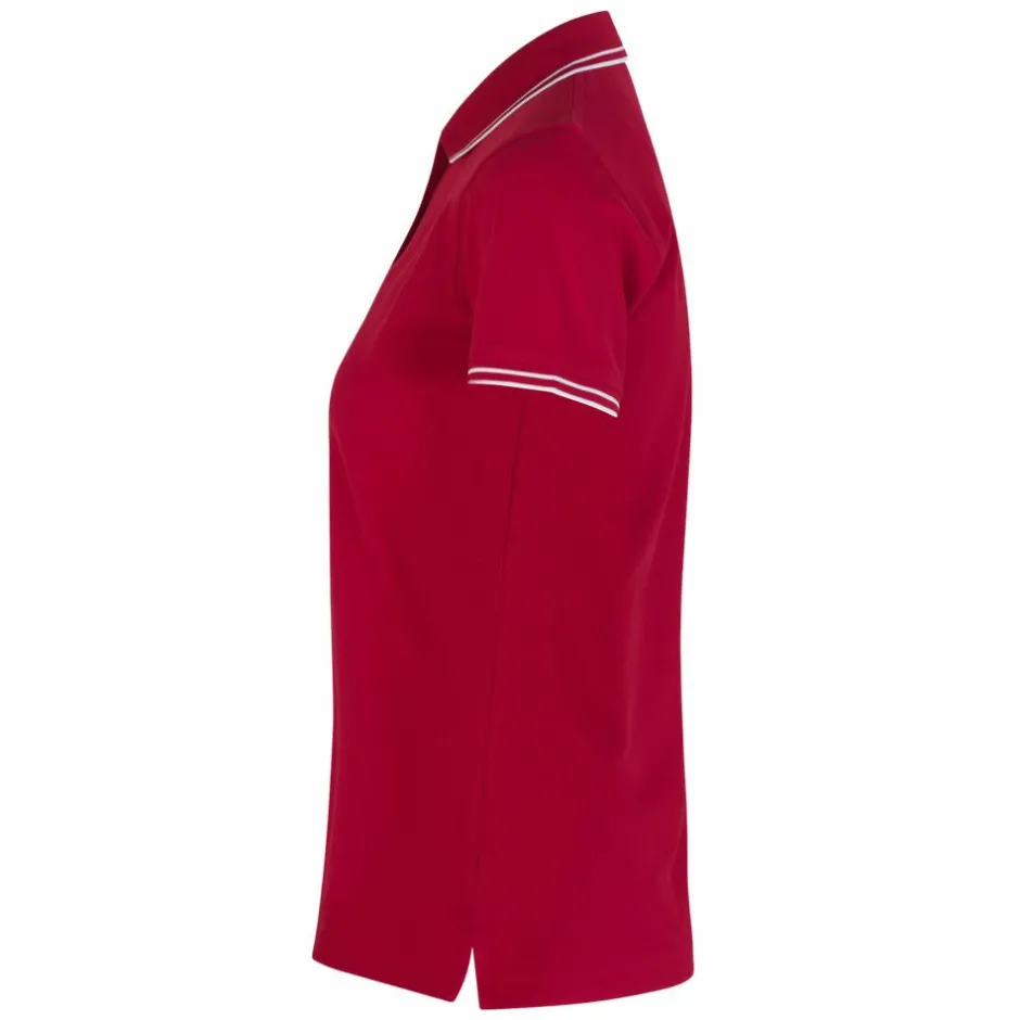 Best ID Kontrast Dame Polo - Red