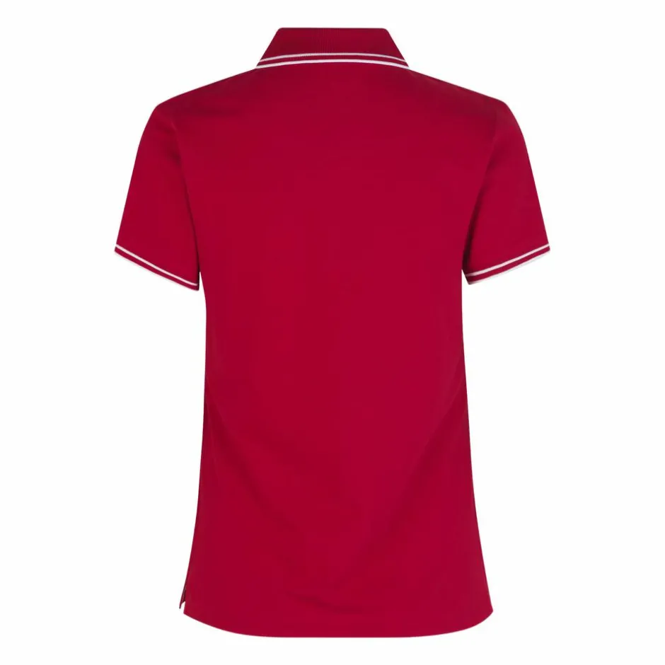 Best ID Kontrast Dame Polo - Red