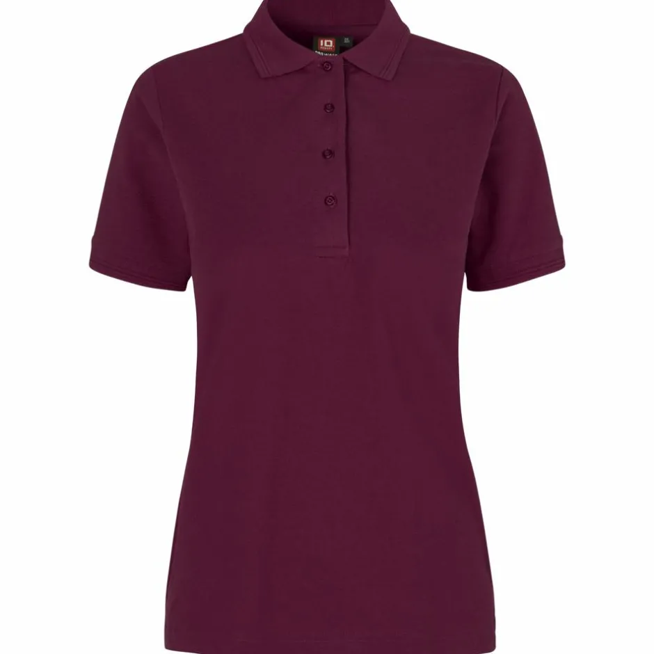 New ID Pro Wear Dame Polo - Bordeaux