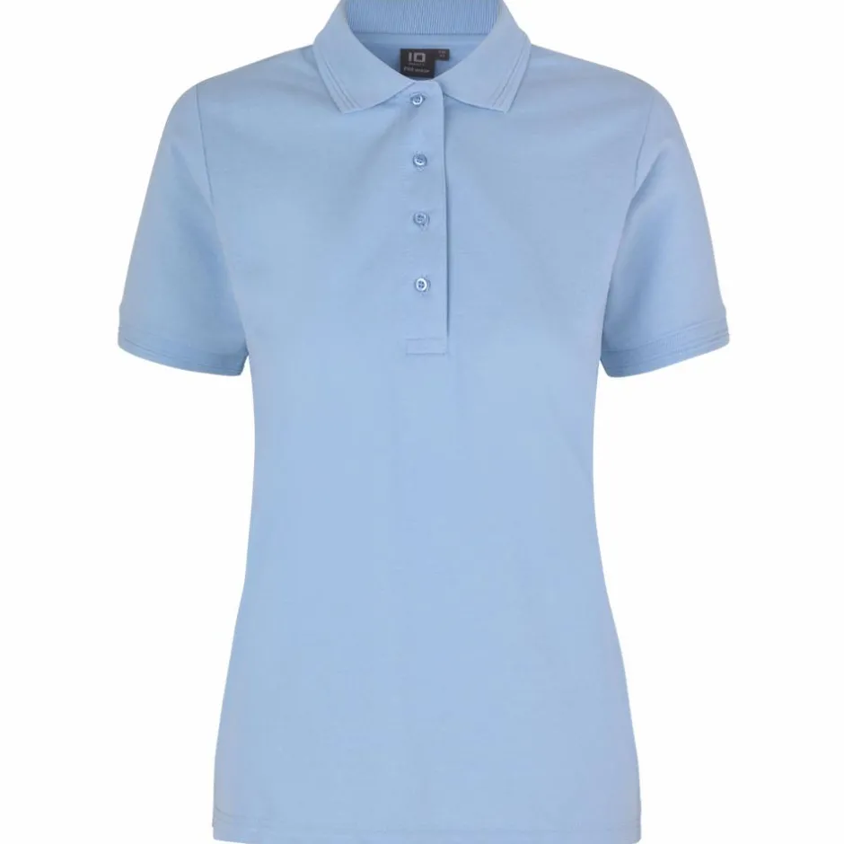 Clearance ID Pro Wear Dame Polo - Light Blue