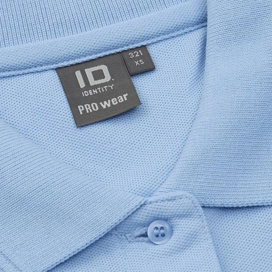 Clearance ID Pro Wear Dame Polo - Light Blue