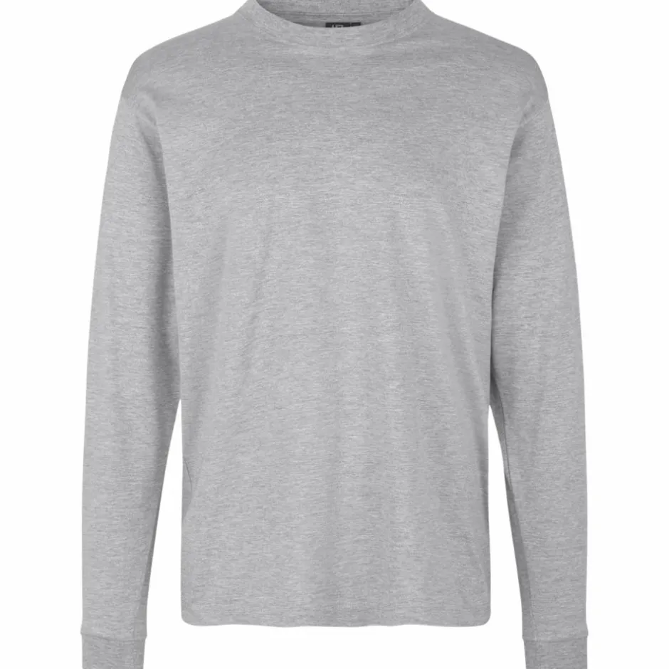 Online ID Pro Wear Herre Langærmet t-shirt - Grey Melange