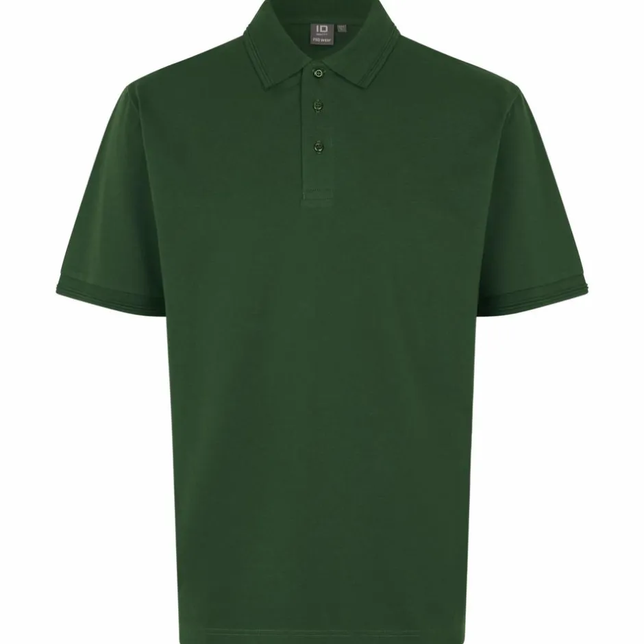 Clearance ID Pro Wear Herre Polo - Flaskegrøn