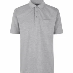 Hot ID Pro Wear Herre Polo - Grey Melange