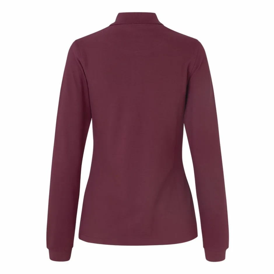 Hot ID Stretch Dame Polo - Bordeaux