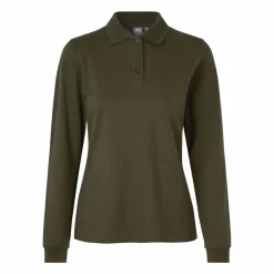 Best ID Stretch Dame Polo - Oliven