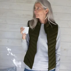 New ID Stretch Dame Vest - Oliven