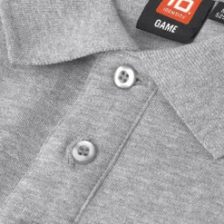 Sale ID Stretch Herre Polo - Grey Melange